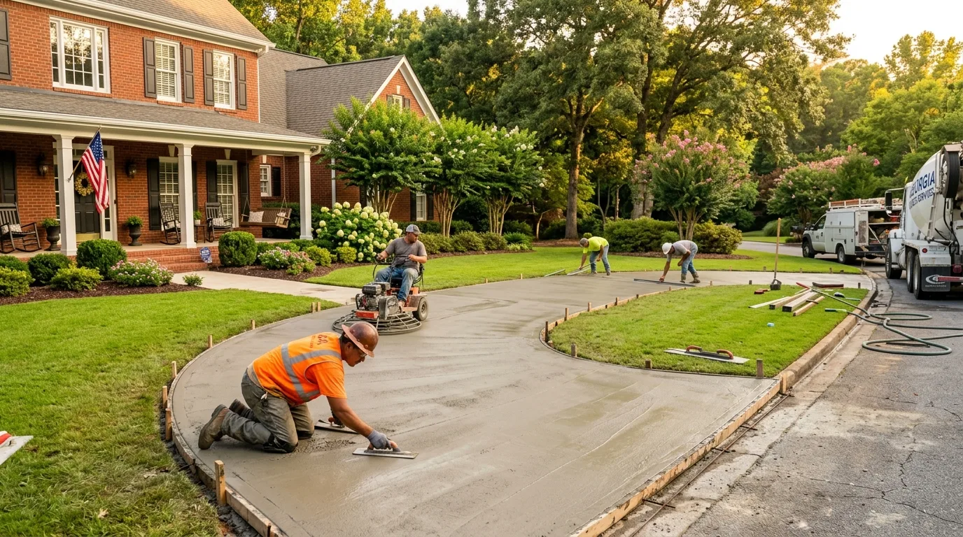Professional concrete services in Dallas, Georgia